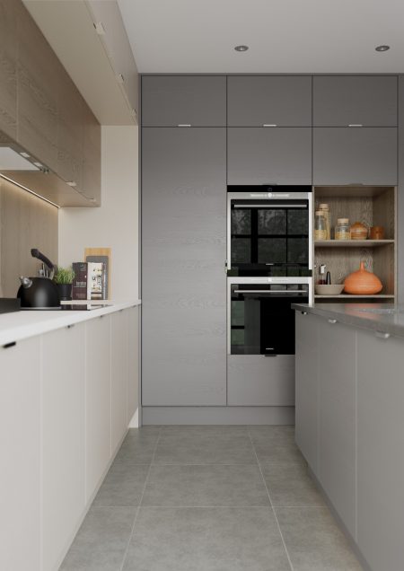 Tavola Shell and Dust Grey Kitchen