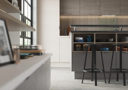 Tavola Shell and Dust Grey Kitchen