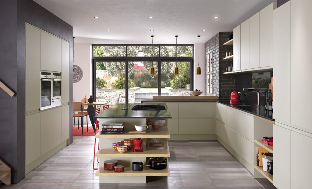 Strada Matte Painted Mussel Kitchen