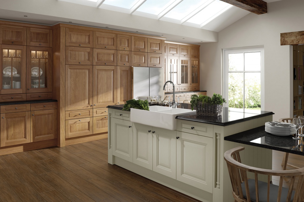 Jefferson Ivory & Oak Kitchen