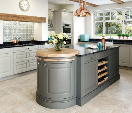 Jefferson Stone and Gun Metal Grey Kitchen