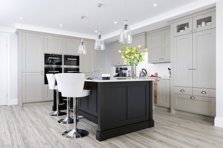 Madison Cashmere and Graphite Kitchen