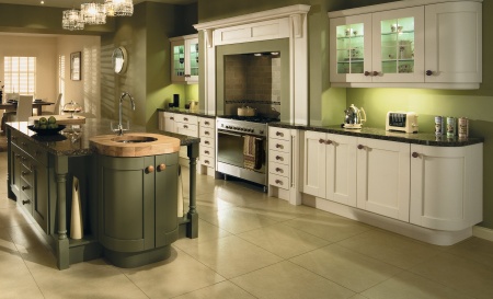 Madison Painted Ivory and Olive Kitchen